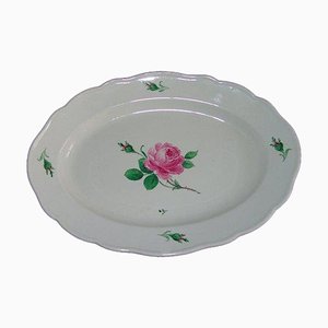 Rose Porcelain Oval Serving Platter from Meissen