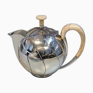 Sterling Silver Tea Pot by Svend Weihrauch for Hingelberg