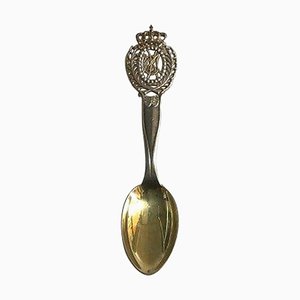 Gilded Sterling Silver Commemorative Spoon from Anton Michelsen, 1933