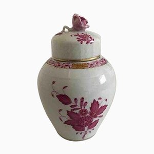 Chinese Bouguet Purpur Lidded Vase from Herend