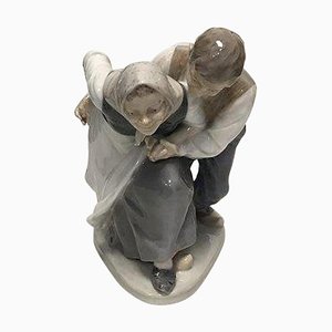 Figurine de Couple de Ferme Dansant de Royal Copenhagen
