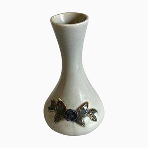 Vase with Modeled Flower from Bing & Grondahl