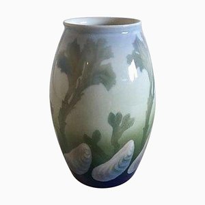 Art Nouveau Vase with Seaweed and Clamshells from Porsgrund