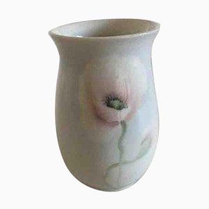 Small Art Nouveau Vase Decorated with a Poppy from Heubach