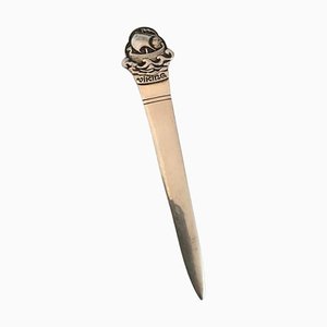 Letter Opener in Silver with Viking Ornament from Evald Nielsen
