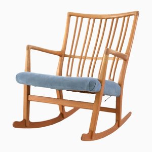 Rocking Chair Ml-33 par Hans J. Wegner pour a/S Mikael Laursen