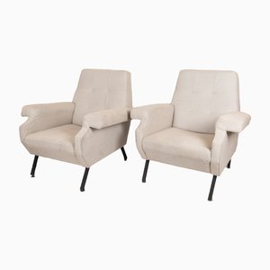 Fauteuil Beige, 1960s, Set de 2