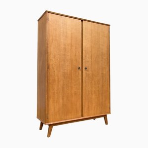 Vintage Cabinet 2 Oak Doors, 1960s