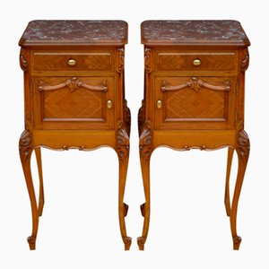 Comodini in noce, set di 2