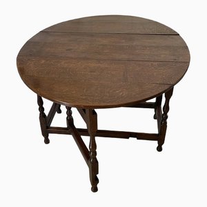 Table de Salle à Manger Antique en Chêne, 17ème Siècle