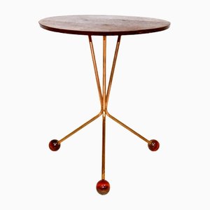 Suède Tibro Dappoint Table on Burk by Albert Larsson for Tibro, 1950s