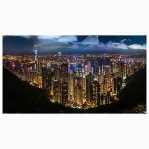Yuhan Liao, Nacht Hongkong, 21. Jahrhundert, Fotografie