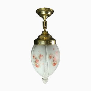 Romantic Hanging Lamp with Flower Motif