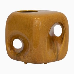 Vase Cube en Céramique de Bertoncello Ceramiche, 1960s
