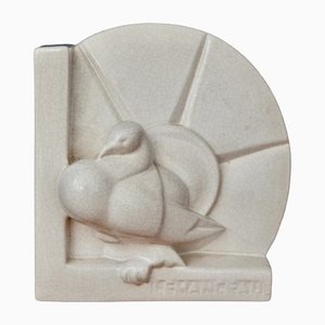 Ceramic Pigeon by Charles Lemanceau for Saint Clément, 1920s