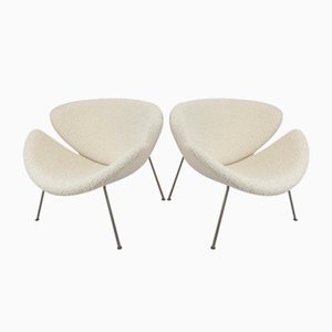 Set of Mid-Century Orange Slice Chairs by Pierre Paulin for Artifort, 1960s