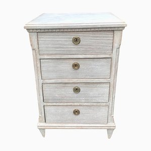 Late 19th Century Gustavian Bedside Chest of Drawers, Sweden
