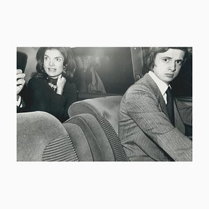 Jackie Kennedy in auto, Parigi, Francia, anni '70