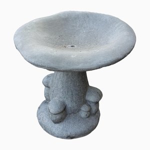 Patinated Gray Concrete Mushrooms Chairs