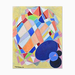 Giorgio Lo Fermo, Sfaccettature colorate, Olio su tela, 2022