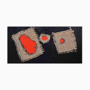 Giorgio Lo Fermo, Homage to Burri, Original Oil on Canvas, 2022