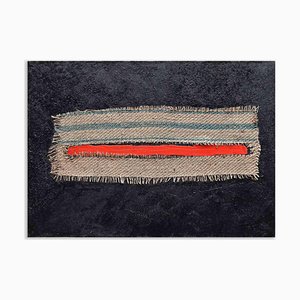 Giorgio Lo Fermo, Homage to Burri, Original Oil on Canvas, 2022