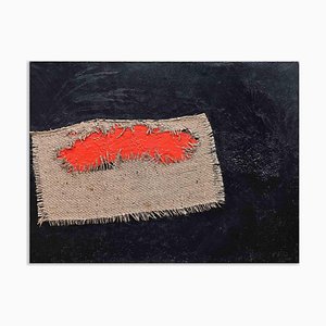 Giorgio Lo Fermo, Homage to Burri, Original Oil on Canvas, 2022