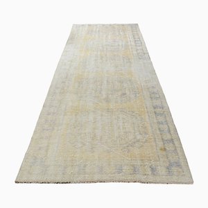 Long Tapis Vintage Fait Main en Laine, Turquie