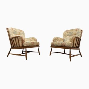 Mid-Century Vintage Elm Windsor Jubilee Armchairs from Ercol,1960s