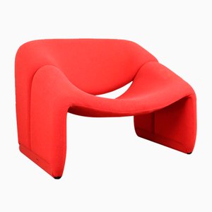 Roter Vintage F598 (M Stuhl) von Pierre Paulin für Artifort Groovy