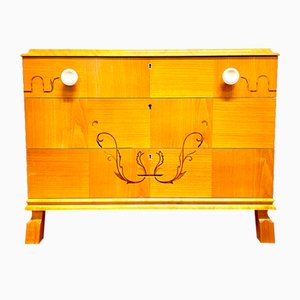 Art Deco Blonde Chest of Drawers