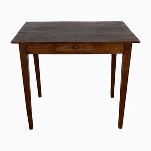 Small Solid Oak Table, 1800s