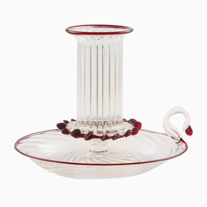 Morise Saucer Lie with Two Wires Candlestick from Cortella Ballarin Production