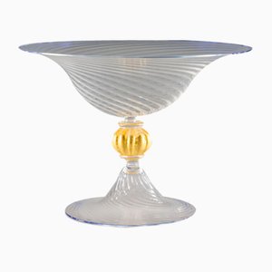 Solid Sphere Golden Stem Glass from Cortella Ballarin Production
