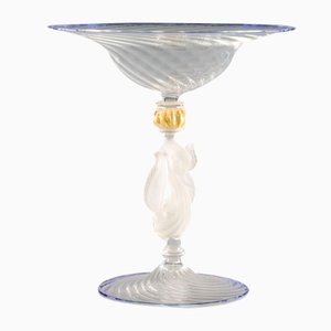 Swan Stand aus sandgestrahltem Glas von Cortella Ballarin Production