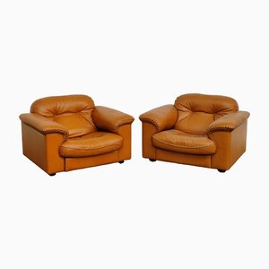 DS-101 Leather Armchairs from De Sede, Set of 2