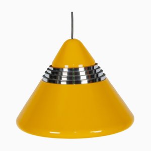 Yellow Cone Pendant Lamp by Kazuo Motozawa for Staff, 1970s