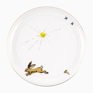 Gold Porcelain Collection Plate from Litolff, 1946