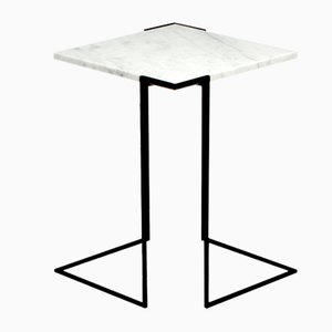 Carrara Marble GravitY Side Table by Nicola Di Froscia for DFdesignlab