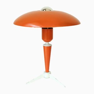 Orange Tripod Bijou Table or Desk Lamp by Louis Kalff for Philips, 1950s