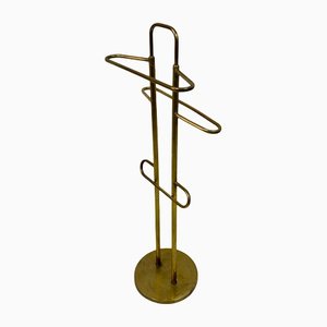 Italian Brass Valet or Towel Stand, 1970s