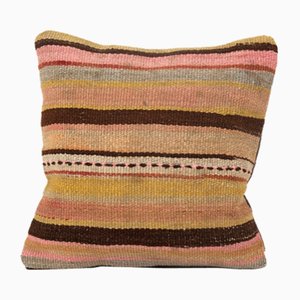 Striped Organic Kilim Pillow Cover