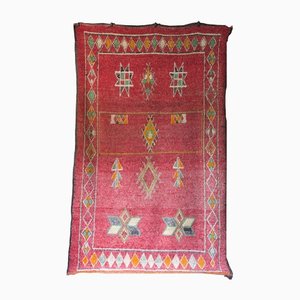 Antiker marokkanischer Berber Teppich in Rosa
