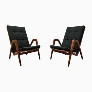 Lounge Chairs by Jan Vanek, Set of 2