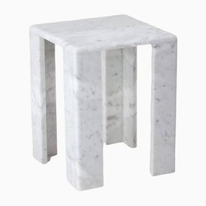 Carrara Marble Chunky02 Side Table by Nicola Di Froscia for DFdesignlab