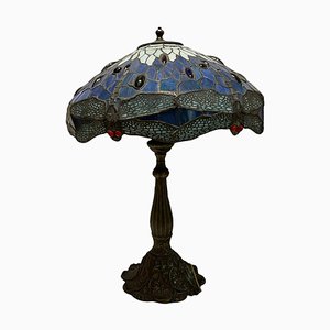 Tiffany Bronze Table Lamp Resin Shade