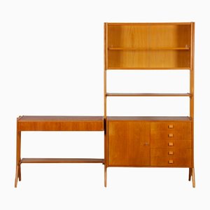Vintage Wooden Wall Unit by Franisk Jirak, 1960s