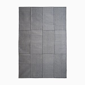 Tapis Kilim Gris par Paolo Giordano pour I-and-I Collection