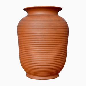 Braune Keramik Vase von Alfred Krupp für Clinker Ceramics