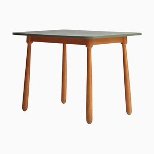 Bureau / Table à Pieds Club Scandinave en Hêtre par Arnold Madsen, 1940s